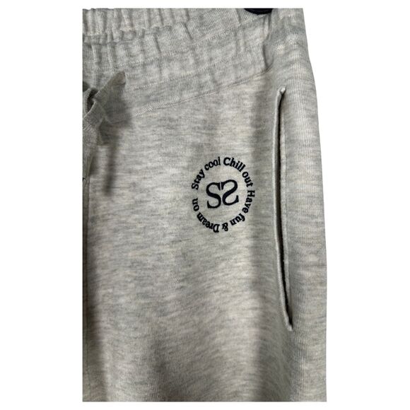 Sandro Knit Joggers Jogging Bottoms Embroidery Grey Gray Size 34 US 2 - Picture 8 of 9